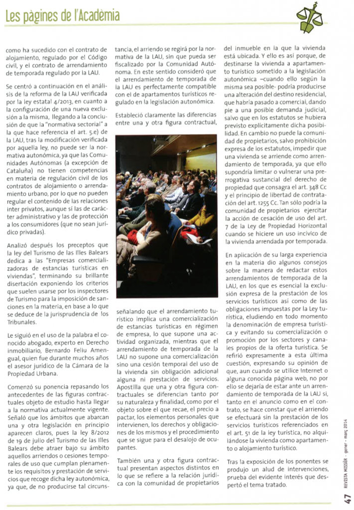 Animada mesa redonda sobre los arrendamientos turísticos 2